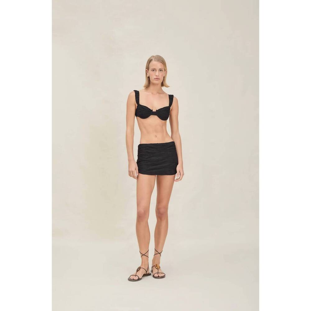 NEW DEVON WINDSOR pikka mini skirt in black